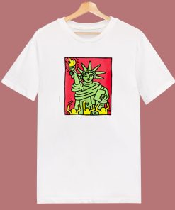 Keith Haring Statue Of Liberty Pop Art 80s T Shirt