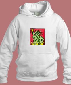 Keith Haring Statue Of Liberty Pop Art Aesthetic Hoodie Style