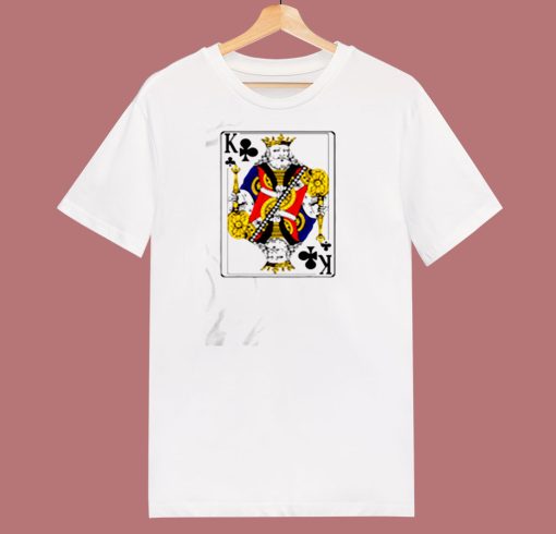King Of Clubs Playing Card 80s T Shirt