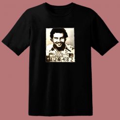 King Size Pablo Escobar Mugshot 80s T Shirt
