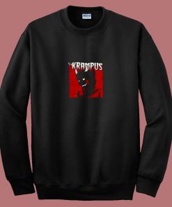 Krampus Evil Santa Claus Christmas Demon 80s Sweatshirt