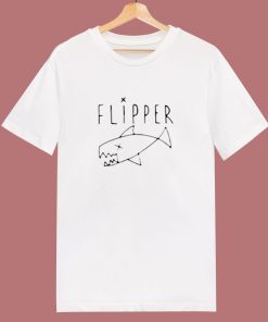 Kurt Cobain Flipper Logo 80s T Shirt
