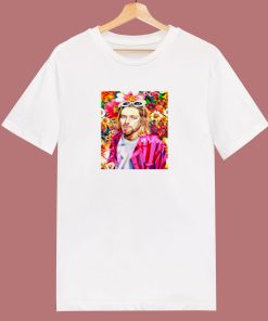 Kurt Cobain Nirvana Flowers Poster 80s T Shirt