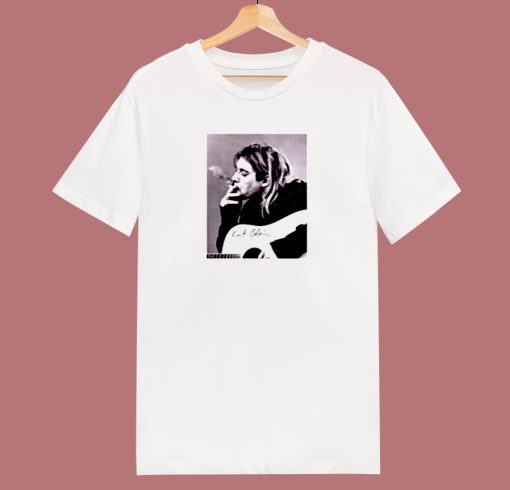 Kurt Cobain Smoking A Splif 80s T Shirt