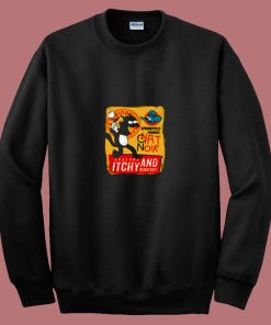 Le Chat Noir Cat Itchy Andscratchy Show 80s Sweatshirt