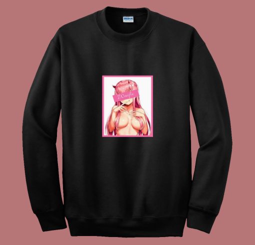 Lewd Japanese Devil Girl 80s Sweatshirt
