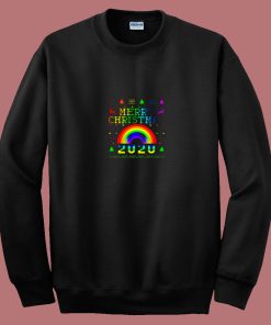 Lgbt Pride Merry Christmas 80s Sweatshirt