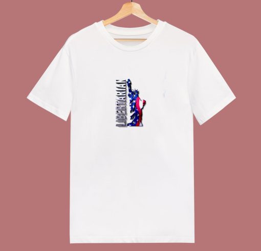 Libertarian Political Logo Print 80s T Shirt