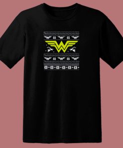 Logo Wonder Woman Christmas 80s T Shirt