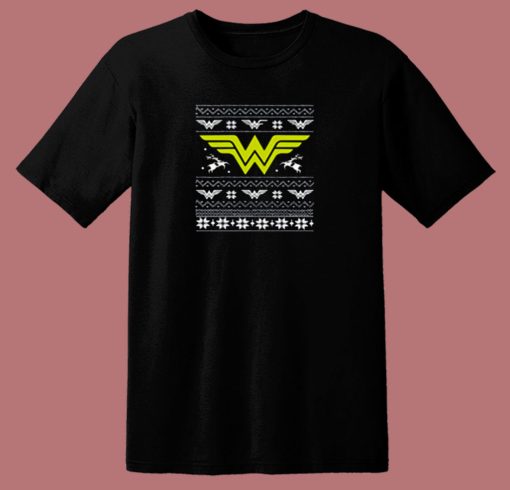 Logo Wonder Woman Christmas 80s T Shirt