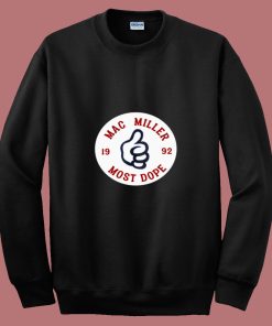 Mac Miller Most Dope Circle Logo 80s Sweatshirt