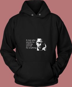 Malcolm X Black Panthers Party Civil Human Rights 80s Hoodie