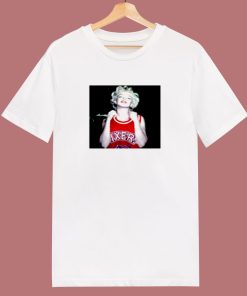 Marilyn Monroe Norma Jeane Wearing Philadelphia 76ers Sixers Jersey 80s T Shirt