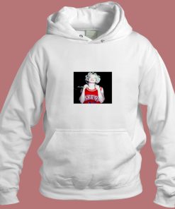 Marilyn Monroe Norma Jeane Wearing Philadelphia 76ers Sixers Jersey Aesthetic Hoodie Style