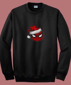 Marvel Christmas Spider Man Santa Hat 80s Sweatshirt
