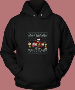Merry Christmas The Peanuts Gang 80s Hoodie