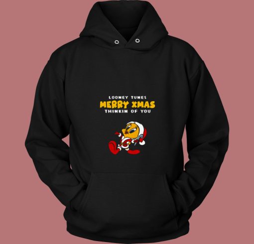 Merry Christmas With Funny Looney Tunes 80s Hoodie