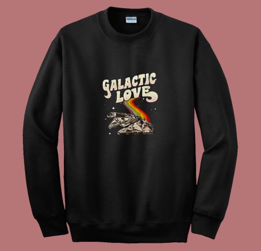 Millennium Falcon Galactic Love 80s Sweatshirt