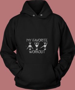 My Favorite Workout Funny Workout Graphic 80s Hoodie