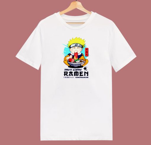 Naruto Ichiraku Ramen Food 80s T Shirt