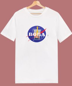 Nasa Boba Milk Tea Parody 80s T Shirt