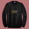National Sarcastic Society Humorous Satirical Parody 80s Sweatshirt