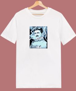 Nikola Tesla Genius Inventor Electric 80s T Shirt