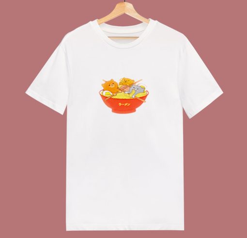 Noodle Cats Tshirt Kawaii 80s T Shirt