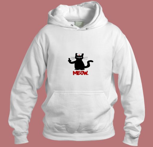 Nurse Meow Middle Finger Aesthetic Hoodie Style