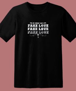 Official Bts Fake Love Album 80s T Shirt