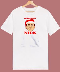 Old Saint Nick Christmas 80s T Shirt