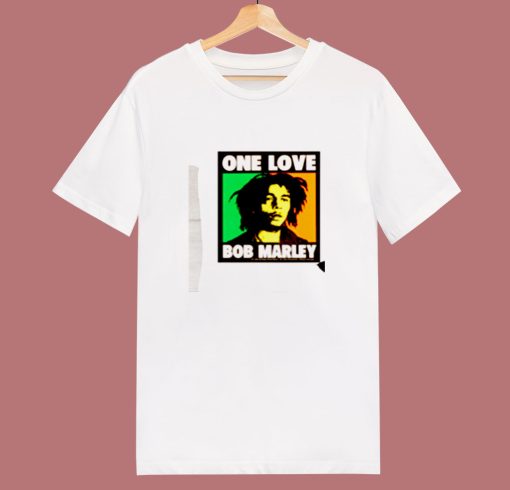 One Love Bob Marley Graphic Poster 80s T Shirt