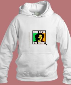 One Love Bob Marley Graphic Poster Aesthetic Hoodie Style