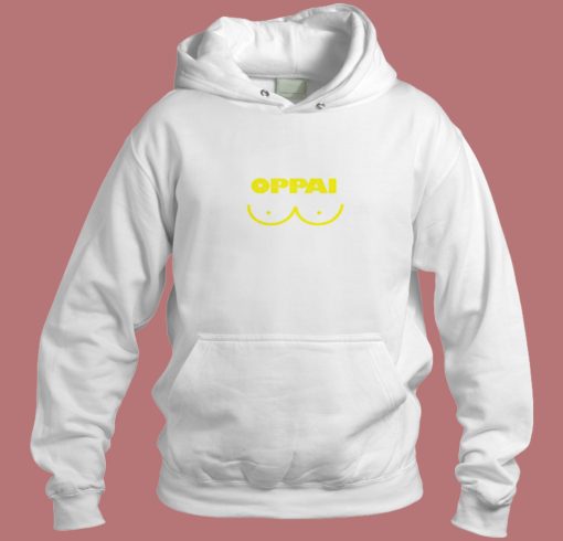 Oppai Graphic Lines Aesthetic Hoodie Style