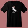 Ovo Holiday Santa Owl Funny 80s T Shirt