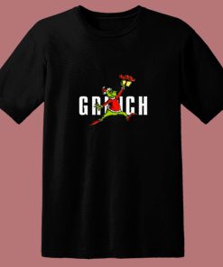 Parody Jumpman The Grinch Stole Christmas 80s T Shirt