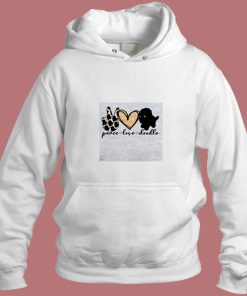 Peace Love Doodle Aesthetic Hoodie Style
