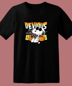 Peanuts Snoopy Devious Halloween 80s T Shirt