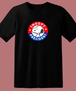 Peanuts Snoopy For President 80s T Shirt