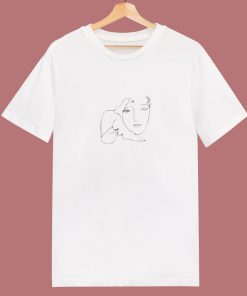 Picasso Inspired Line Art 80s T Shirt