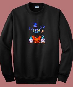 Pokemon Chandelure Litwick Pikachu 80s Sweatshirt