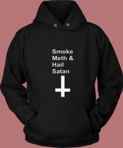 Reality Glitch Smoke Meth Andhail Satan 80s Hoodie