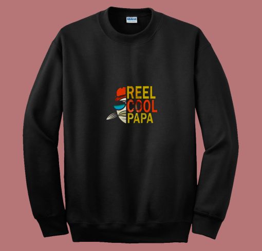 Reel Cool Fishing Papa 80s Sweatshirt