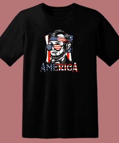 Retro 4th Of July Abraham Lincoln 80s T Shirt