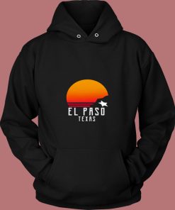 Retro El Paso Texas Sunset 80s Hoodie