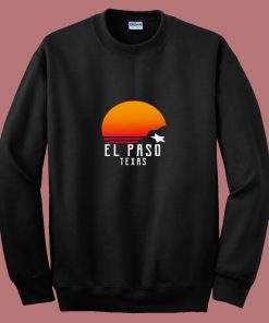 Retro El Paso Texas Sunset 80s Sweatshirt