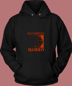 Retro Scorpio Queen Afro Woman 80s Hoodie