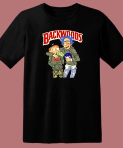 Rick And Morty Backwoods Weed 80s T Shirt