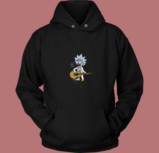 Rick And Morty Let Me Out Tiny Rick 80s Hoodie