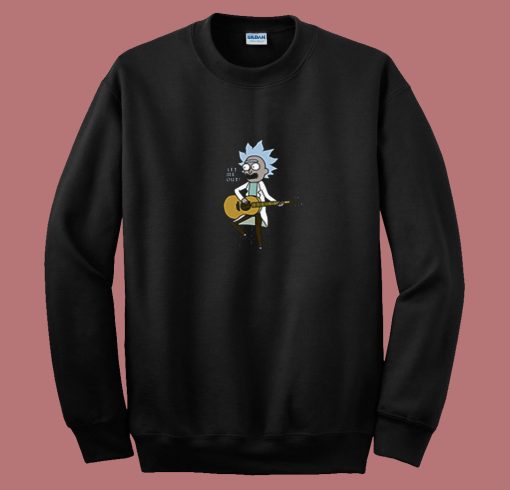 Rick And Morty Let Me Out Tiny Rick 80s Sweatshirt